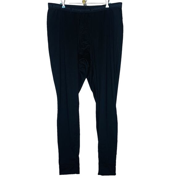 PATAGONIA Capilene Midweight Bottoms Men XXL Black Base Layer Snow Ski 44485 NWT - Picture 3 of 7
